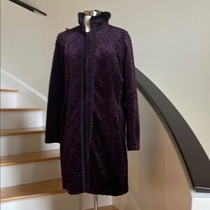 Elegant Purple Long Coat
